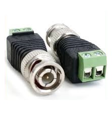 Conector Coaxial Macho Cat 5/Cat6 Para Camara Cctv