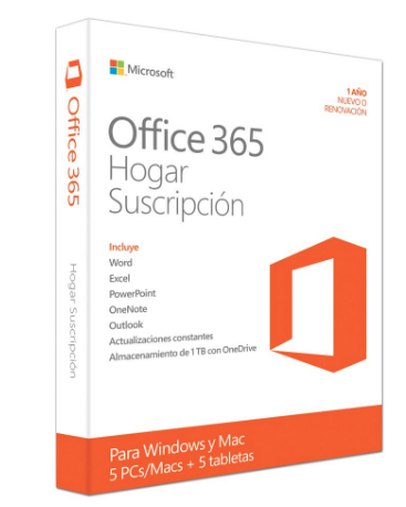 Microsoft Office 365 Home 1 año 5 PC /Mac | Smart Sps