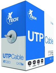 [XTC-220] Xtech Pie Cable UTP CAT5E Gris